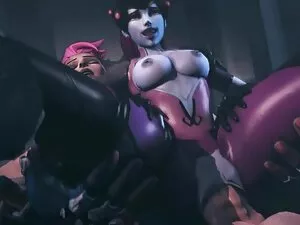 Busty black tgirl se ...